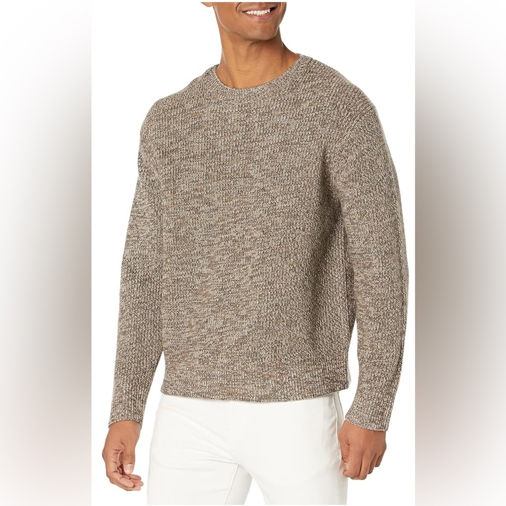 THEORY Lamar Merino Wool Heathered Crewneck Sweater Size XL